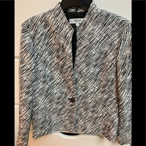 Jones Studio Black, White and Grey Blazer